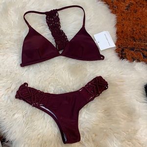 Crochet plum bikini